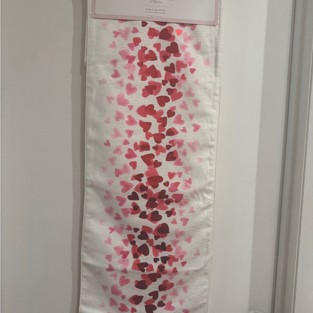 Cupcakes & Cashmere Heart Table Runner Valentines